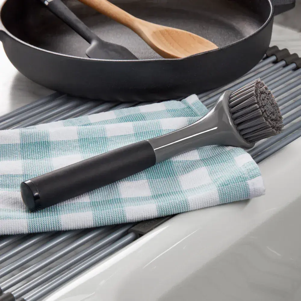 KitchenAid Щетка для мытья посуды 26 см серая