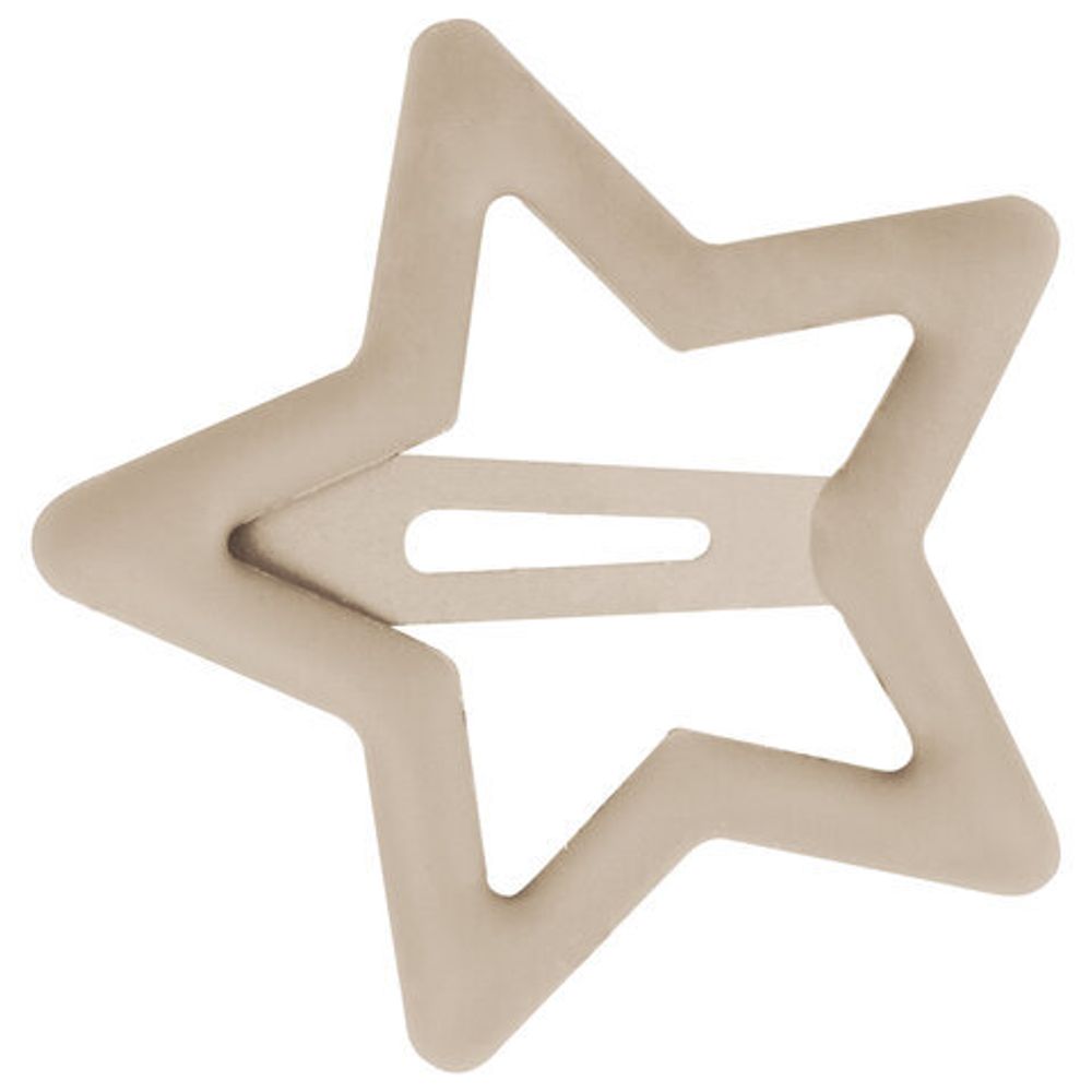 Заколки для волос НАБОР 10 шт., 3,5 см, клик-клак, звездочки, матовый, разные цвета, MONTE VITA, 457084