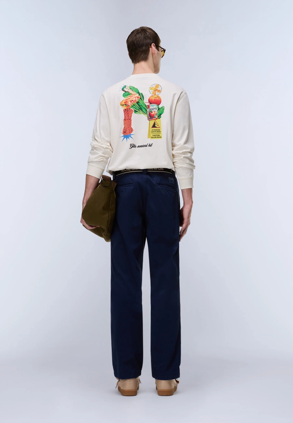 Лонгслив Napapijri SOL white whisper