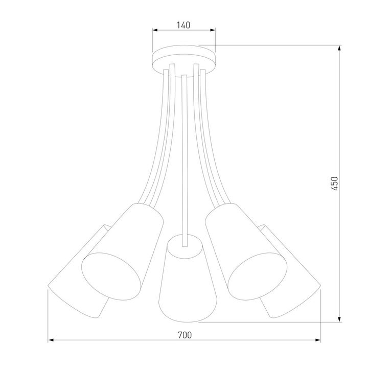 Потолочная люстра TK Lighting 1712 Wire Kids