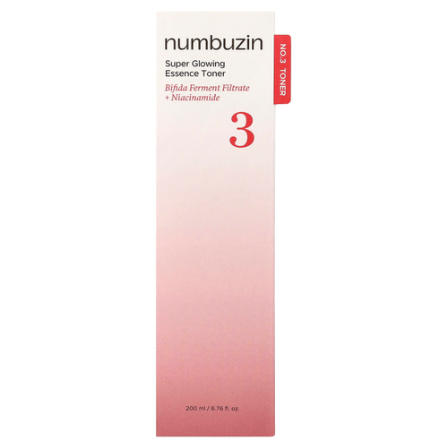 Numbuzin, No.3 Super Glowing Essence, тонер, 200 мл (6,76 жидк. унции)