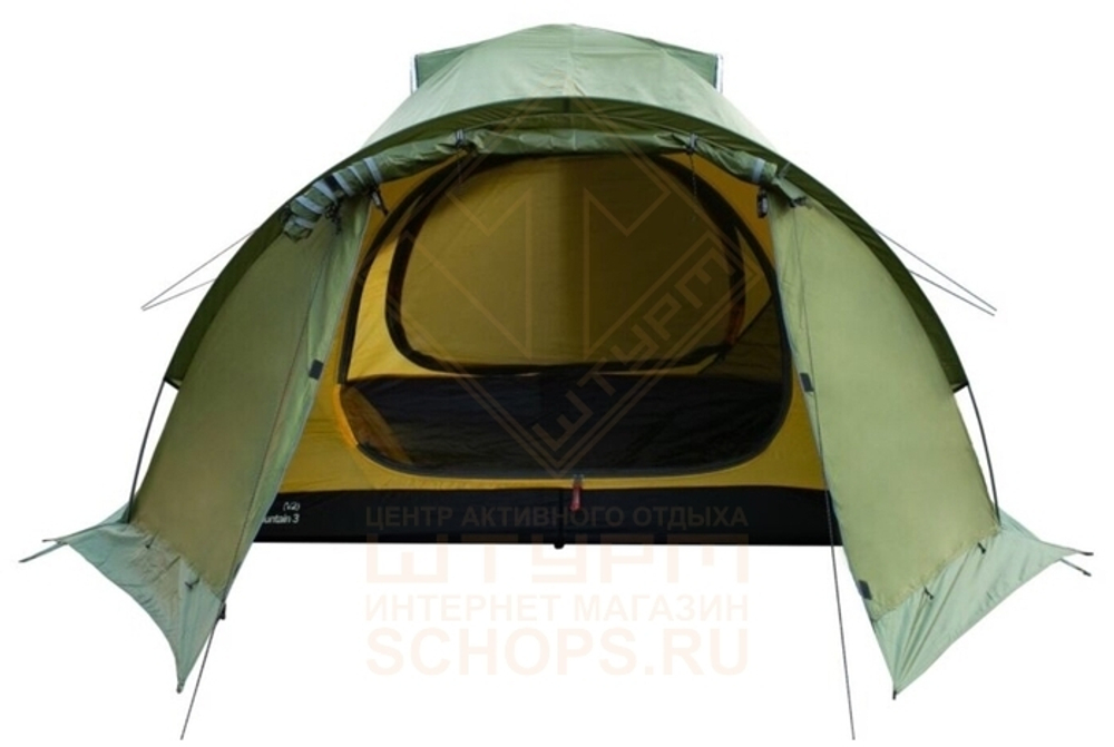 Палатка Tramp Mountain V2 3-x местная, Green