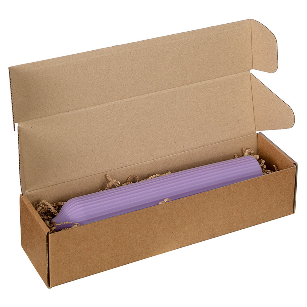 Свеча декоративная цвета лаванды из коллекции edge, 25,5см