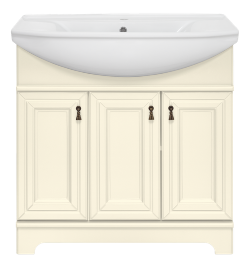 Тумба под раковину Misty Лувр 85 (слоновая кость)