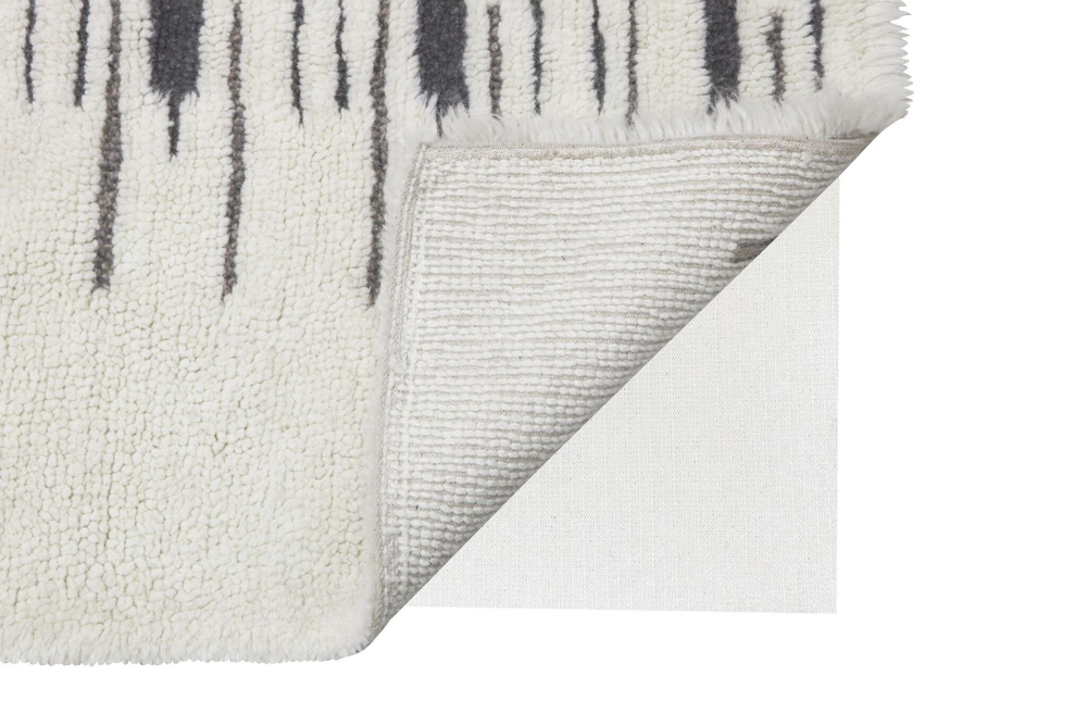 Шерстяной стираемый ковер Lorena Canals Nomad Zagros Natural Grey L (170x 240 см)