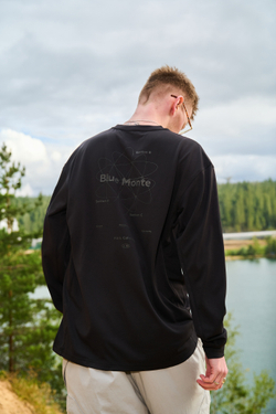 Лонгслив Nothomme Blue Monte Universe Reflective Print "Black"