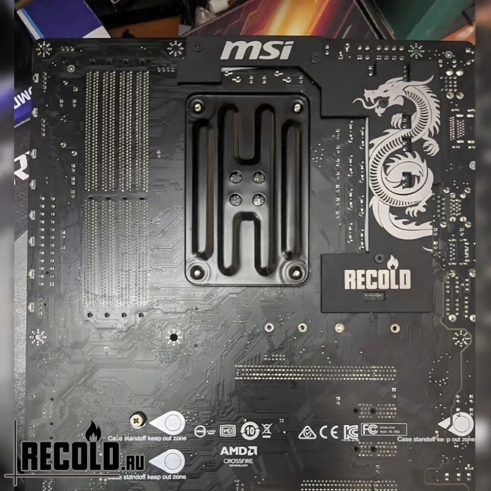 Радиатор VRM MSI B450 GAMING PRO CARBON MAX WIFI, CARBON AC
