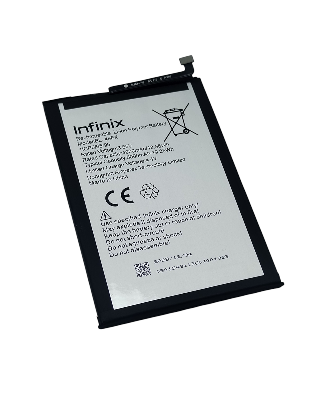 Infinix Hot 20i (X665E) / Smart 6 (X6511) / Smart 6 HD (X6512) / Smart 6 Plus (X6823C) / Smart 7 (X6515) / Smart 7 HD (X6516) / Smart 8 (X6525) / Smart 8 Pro (X6525B) / Hot 30i (X669) / Hot 40i (X6528B) - Аккумулятор (батарея) (BL-49FX) / (BL-49NX) (АСЦ)