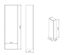 Шкаф боковой SB Formy 460 L дуб
