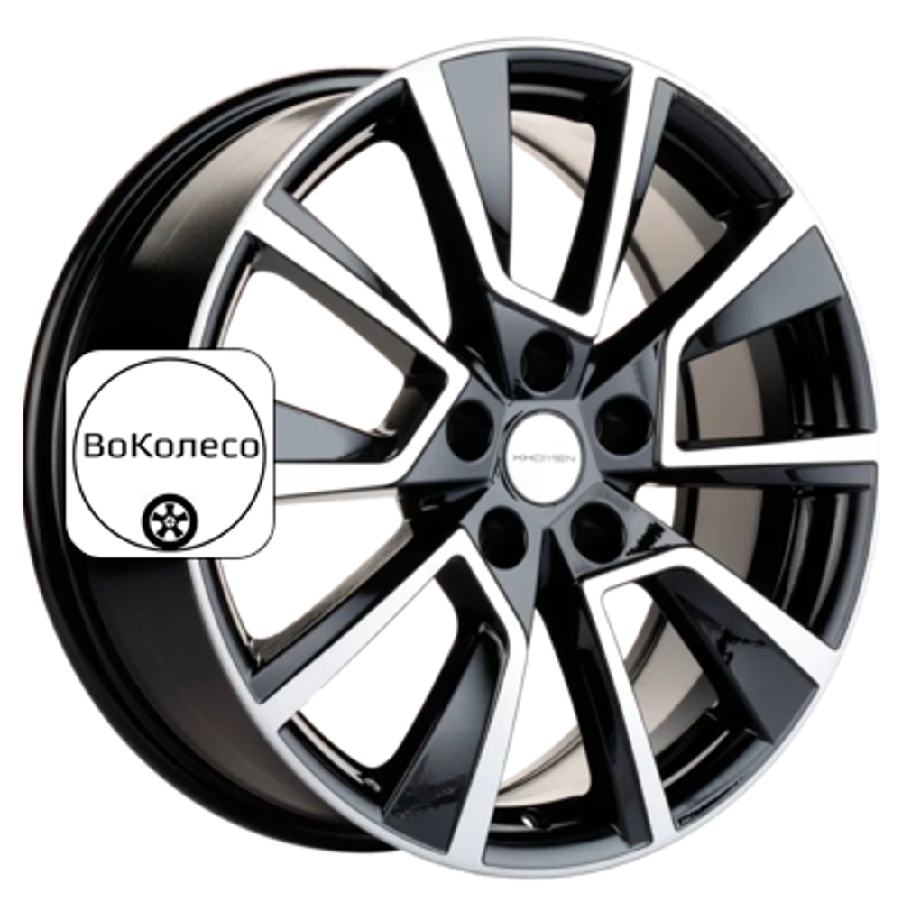 7x18/5x114,3 ET50 D54,1 KHW1802 (Coolray) Black-FP Khomen Wheels