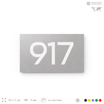 Номер на дверь 917, табличка на дверь для офиса, квартиры, кабинета, аудитории, склада, серая 120х70 мм, Айдентика Технолоджи