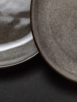 Набор 2 шт тарелок с бортиком, 28 см, Мокко