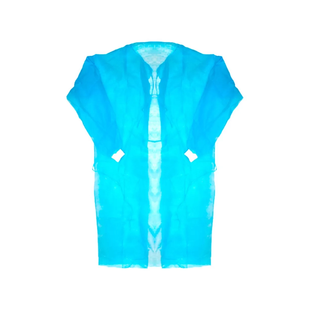 Халат хирургический стерильный одноразовый с доп.защитой Супер размер 48-50 спанбонд плотность 42 рукава на манжетах