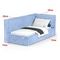 Кровать Bever ПРАВАЯ 120 с ортопедическим основанием без ПМ Nebby 311