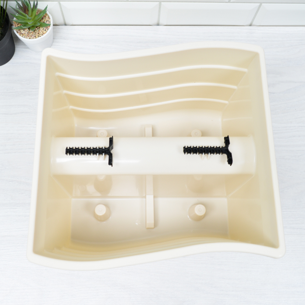 Кашпо на перила 294*291*197 малое (бежевый)