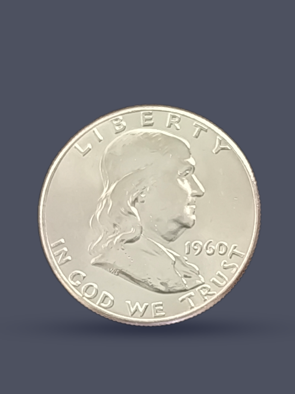 Монета 50 центов (1/2 доллара) США 1960 Бенджамин Франклин