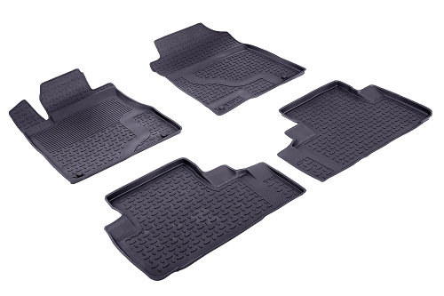 Резиновые коврики с высоким бортом для Honda CR-V IV 2012-2016 Seintex.85083