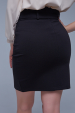 Юбка офисная с высокой талией недорого