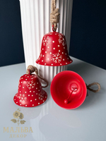 Декор подвесной "Колокольчик" 8x7см + 10см подвес