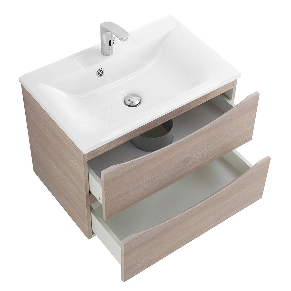 Тумба подвесная с раковиной BelBagno MARINO-650-2C-SO-RG-P