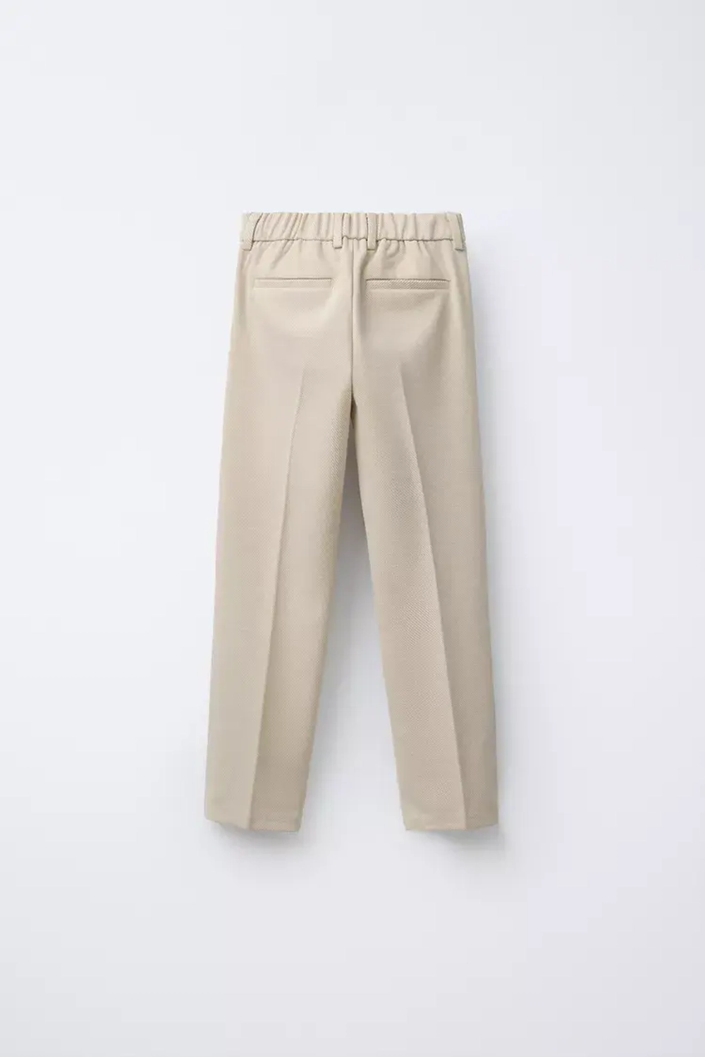 ZARA КОСТЮМНЫЕ БРЮКИ КОМФОРТНОЙ ПОСАДКИ, БЕЖЕВЫЙ