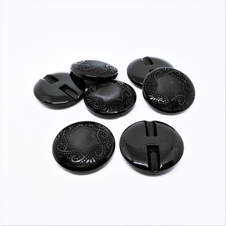 NE115 Пуговица №990, 48L (30мм) (Black (черный))