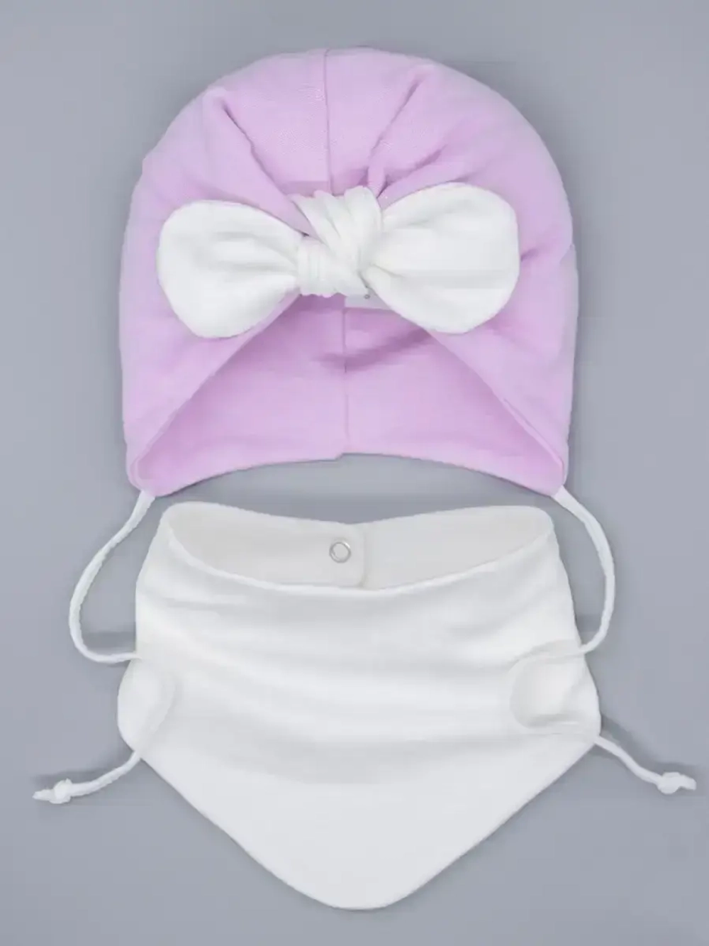 Чалма для малыша на завязках со снудом