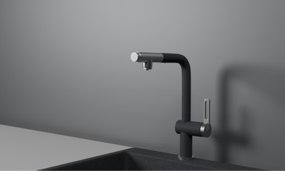 Granula GR-8169, ГРАФИТ, СМЕСИТЕЛЬ КУХОННЫЙ С ВЫДВИЖНЫМ ИЗЛИВОМ