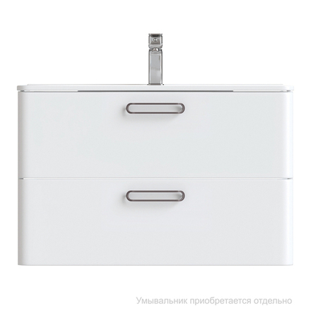 Тумба подвесная IDDIS Brick, белая, 80 см, BRI80W0i95