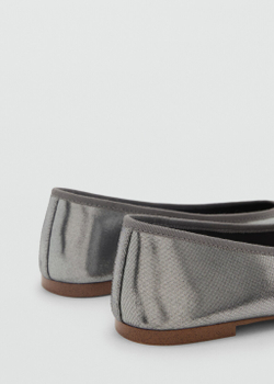 Металлизированные балетки