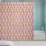 Штора для ванной EVA 180*180"Селфи» Радужные капли