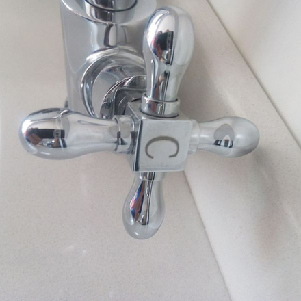 Смеситель для раковины Vitra Juno двухрычажный на 1 отверстие, без донного клапана, хром A40941EXP