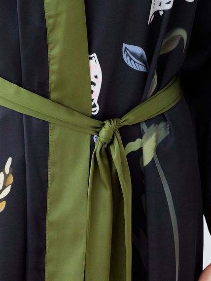 Халат женский шелковый AMELIA