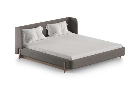 Кровать Basic спальное место 180*200 см (капучино, твид)