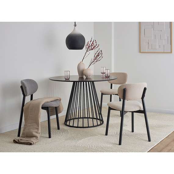 Стул Round, ванильная рогожка