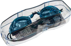 Очки для плавания, серия "Спорт", черные, цвет линзы - серый