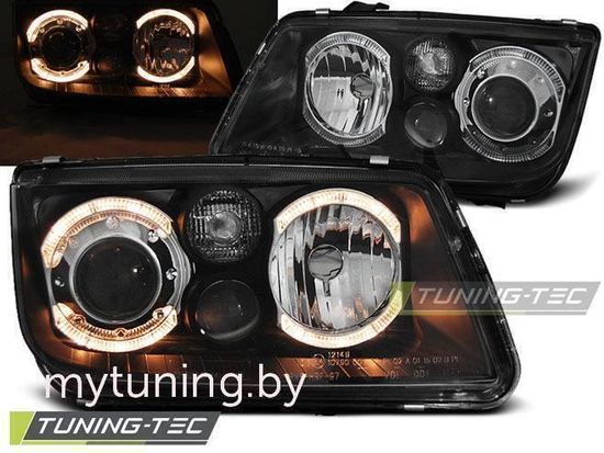 Передние фары ANGEL EYES BLACK для Volkswagen Bora