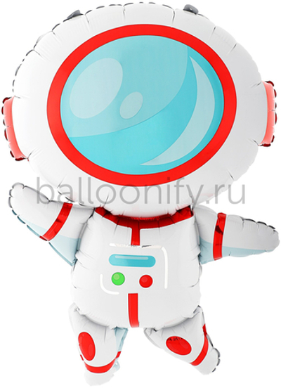 Шар (32''/81 см) Фигура, Космонавт, 1 шт.