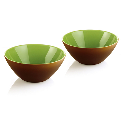 Набор чаш my fusion, ?12 см, зелено-коричневый, 2 шт.