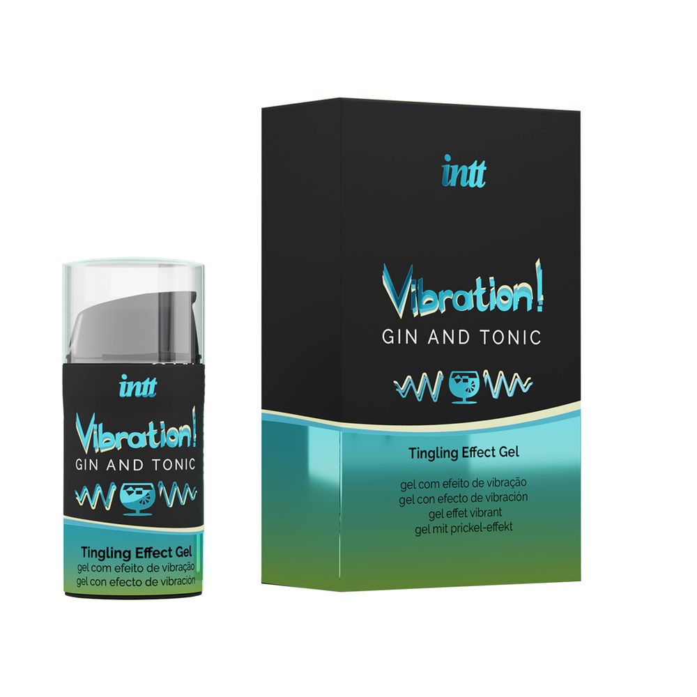 VIB0007 / Жидкий интимный гель с эффектом вибрации Gin &amp;amp Tonic, 15мл
