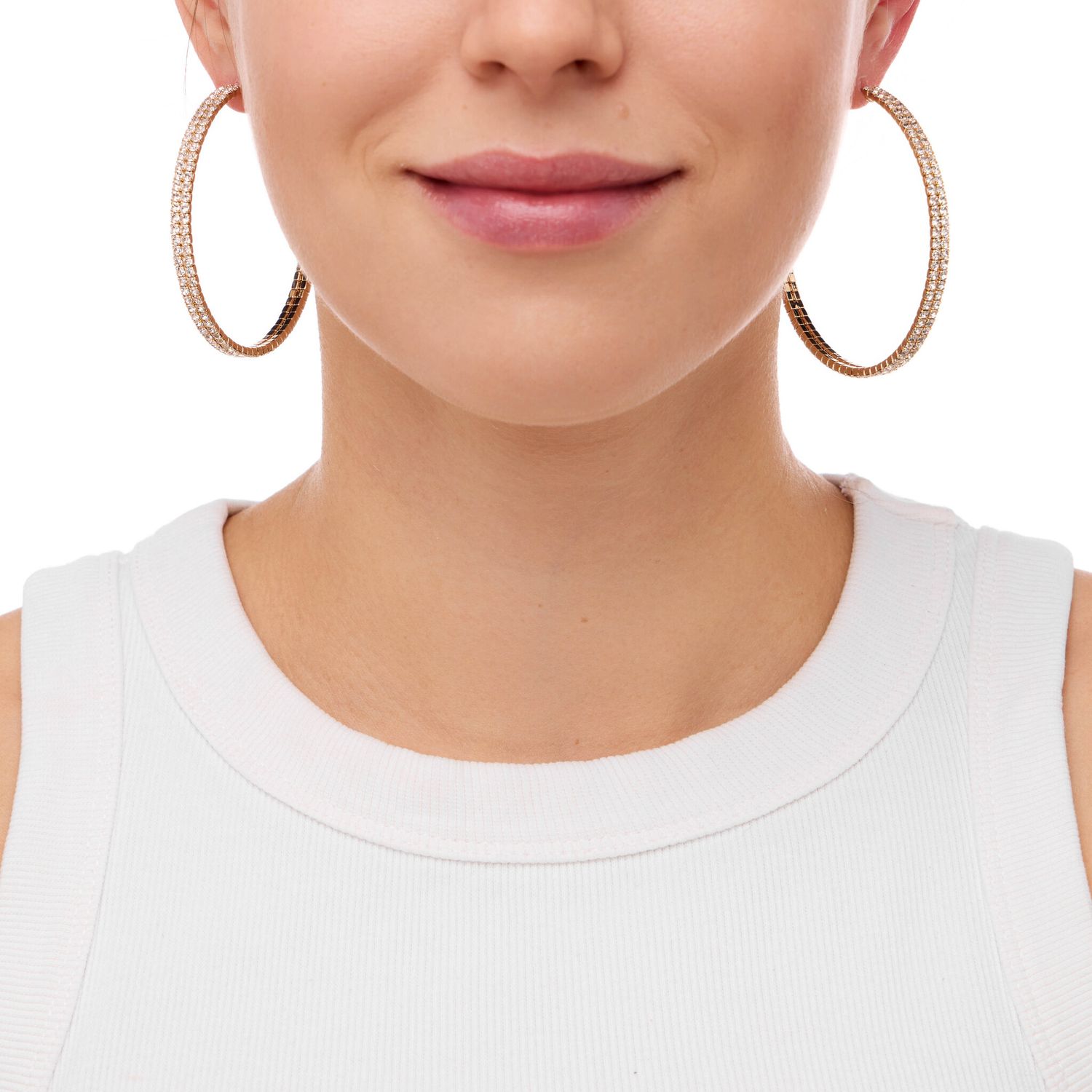 Серьги Double Glow Line Earrings - Gold