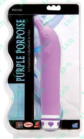 Многофункциональный  вибратор Purple Porpoise для стимуляции G-точки