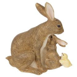 GAEM Фигурка декоративная "Зайцы", L11,5 W5,5 H13,5 см