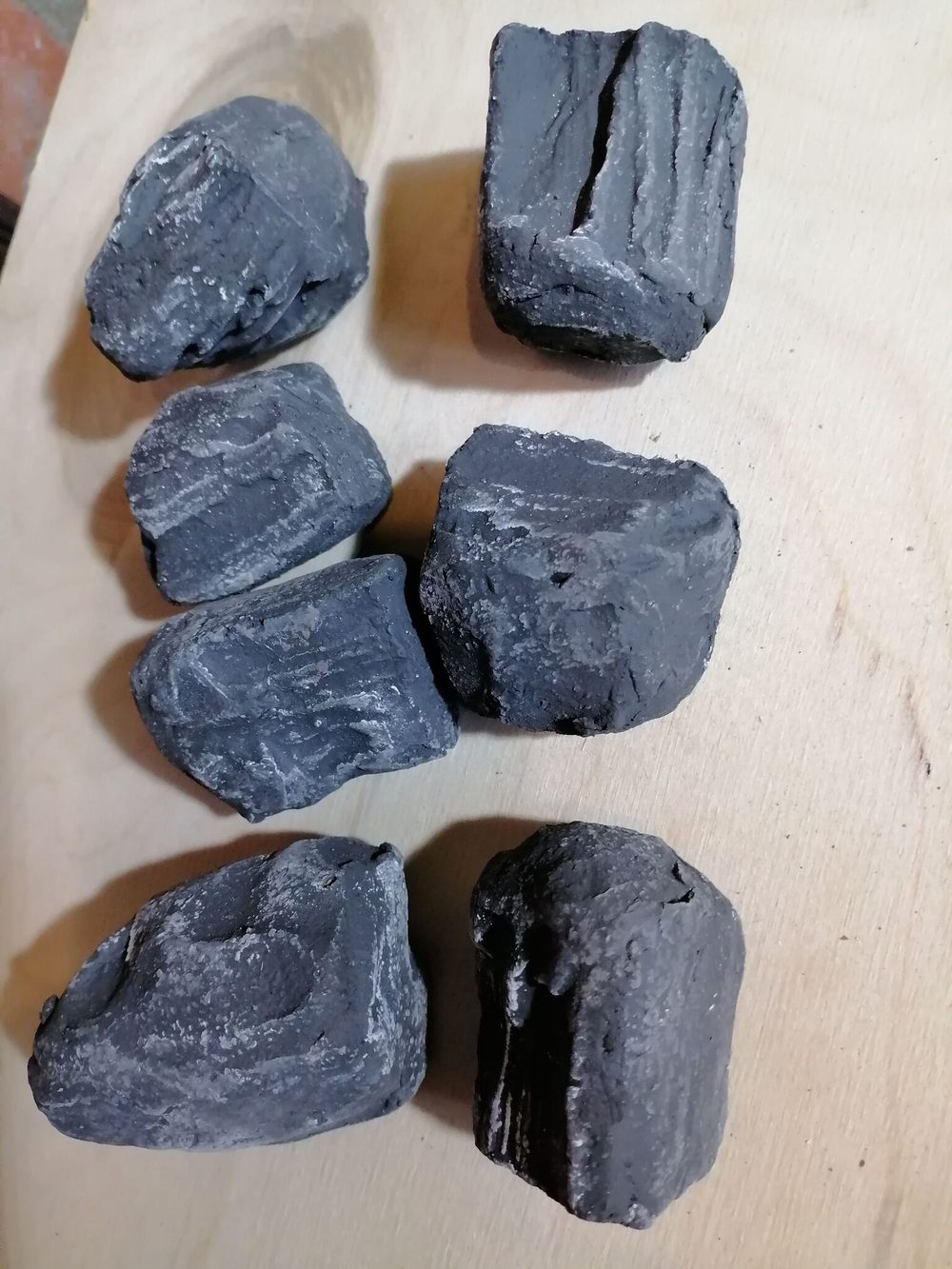 угольки керамические для биокамина, 7шт, 3-5см