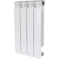 STOUT ALPHA 500 4 секций радиатор алюминиевый боковое подключение (белый RAL 9016)