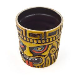 Бокал стакан для коктейля 430 мл "Тики" d 9,4 см h9,7 см желто-коричневый керамика B'Guys P.L.