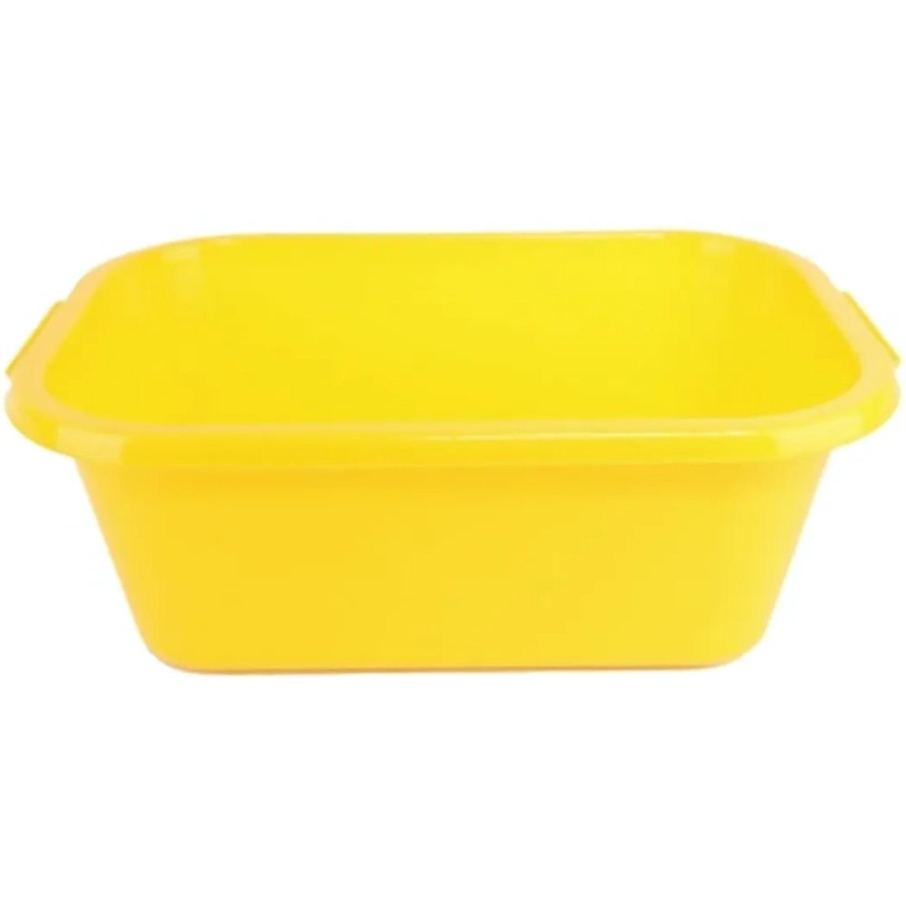 Таз прямоугольный 22л ПП желтый /5