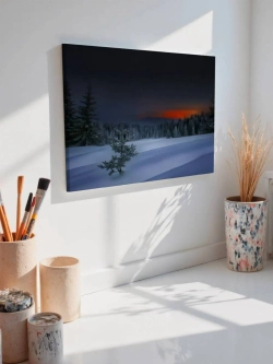 Картина на стену 40 X 50 Зимняя ночь