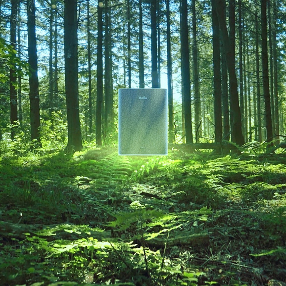 Очиститель воздуха приточный Ballu ONEAIR ASP-100 серый с нагревателем