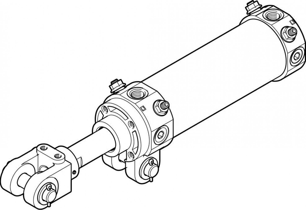 DWA-63-50-Y Цилиндр на шарнирах